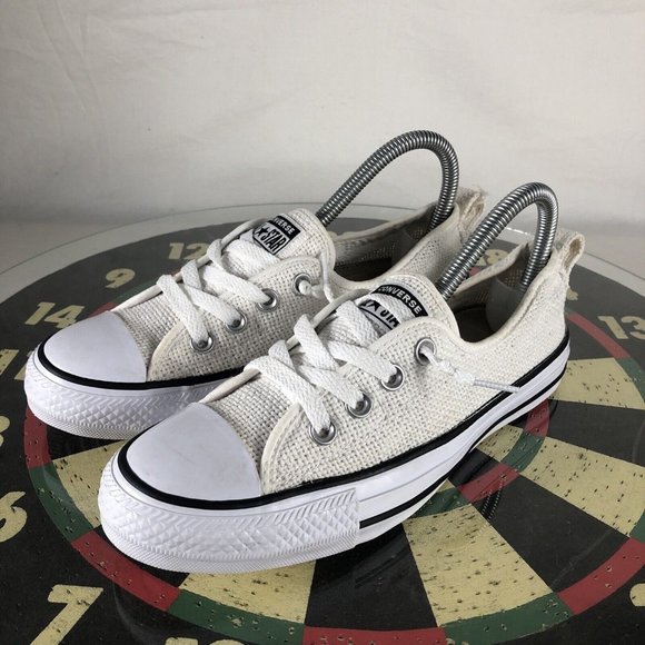 Converse Chuck Taylor All Star Shoreline Slip On Sneaker Shoe Knit White Women 7 - Picture 5 of 9